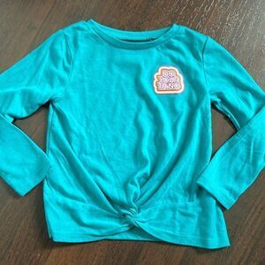 Aqua long sleeve tee